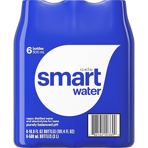 Miniatura 5 de Smartwater Agua premium destilada al vapor, 16.9 onzas líquidas (paquete de 6)