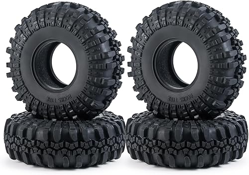 RC-Hub - 4 neumáticos de goma de 2.2 pulgadas con espuma de 5.394 in para 1/10 Axial Wraith 90048 RR10 RC Crawler Car