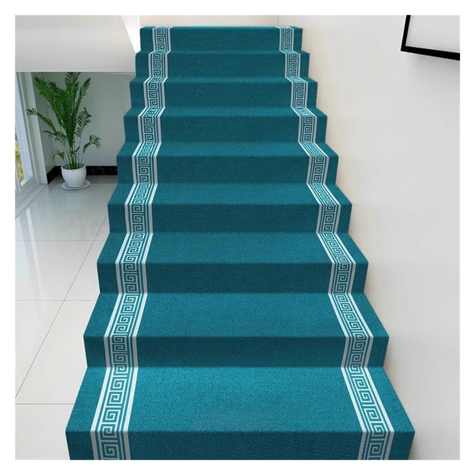 Alfombra autoadhesiva para escaleras que protege a tus mascotas en casa