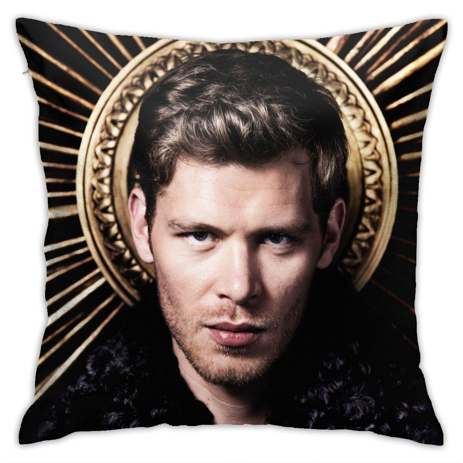 Klaus Throw Pillow Case Mikaelson Square Pillow Cover Cushion Cover For Sofa Couch Bedroom Livingroom Office Home Car Decor 18 X 18 Inch