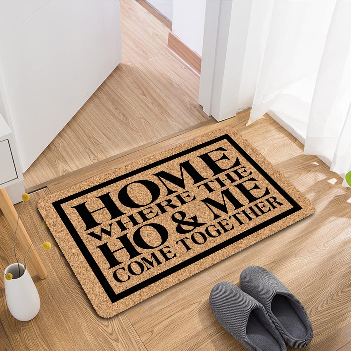 Amazon.com: NICESIR Welcome Mat Home Where The Ho & Me Come