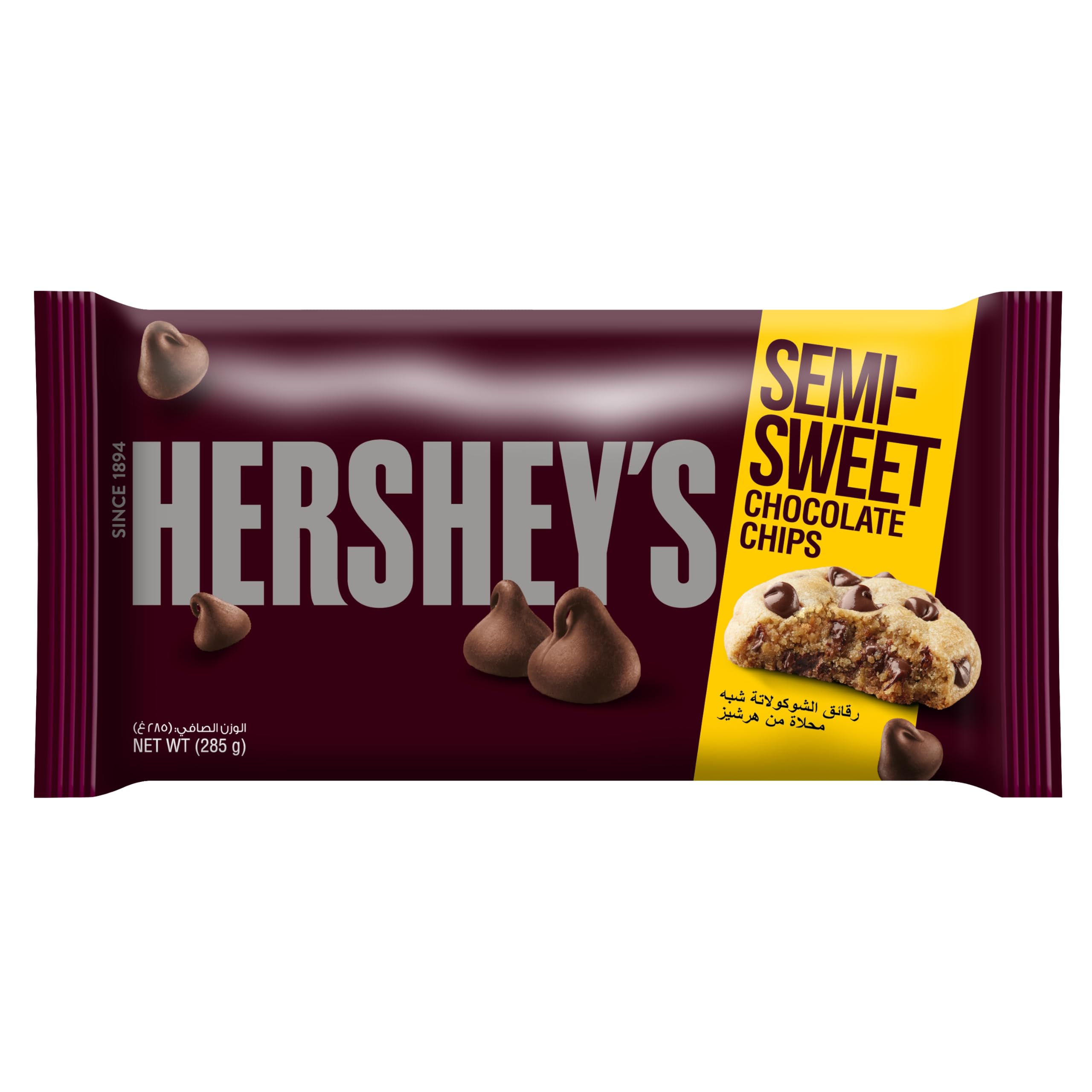 HERSHEY´S Semi-Sweet Chocolate Chips, for Baking All Kinds of Desserts, 285g