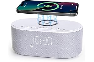 Smart Light Sound Machine with Wireless Charger: Your Sleeping Sanctuary