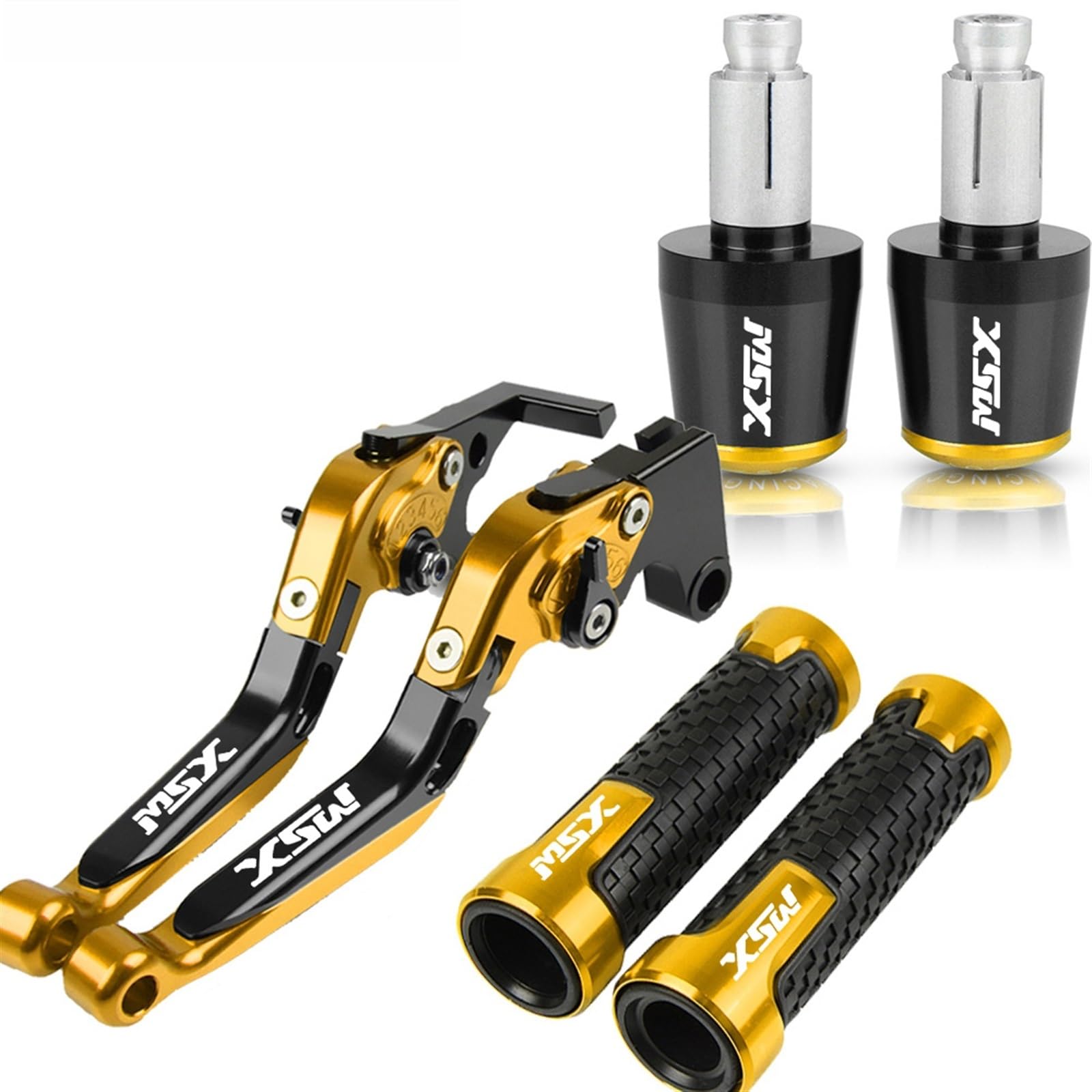 Leviers d'embrayage de frein moto Honda Grom MSX 125 guidon poignée 12