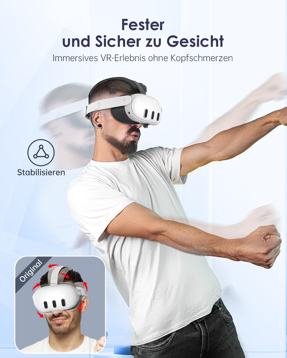 vr Elite Strap Kompatibel für Quest 3S für Quest 3 Strap für quest 3S/3 Zubehör Bequemer Stabiler Strap Ersatz