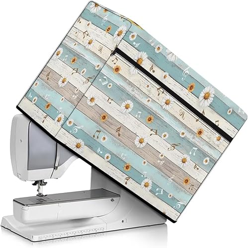 Miniatura 114 de Funda para máquina de coser de mariposas y flores con prácticos bolsillos, funda protectora con asa, para la mayoría de máquinas de coser estándar