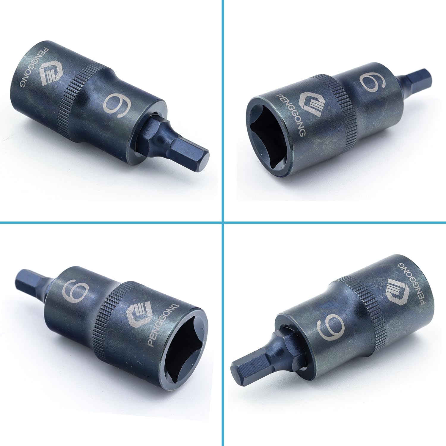 Juttzzei Hex Bit Socket, 1/2" Drive x H14 (14mm) Hex Bit Bit Socket, 14mm Allen Key Square Socket - Image 3