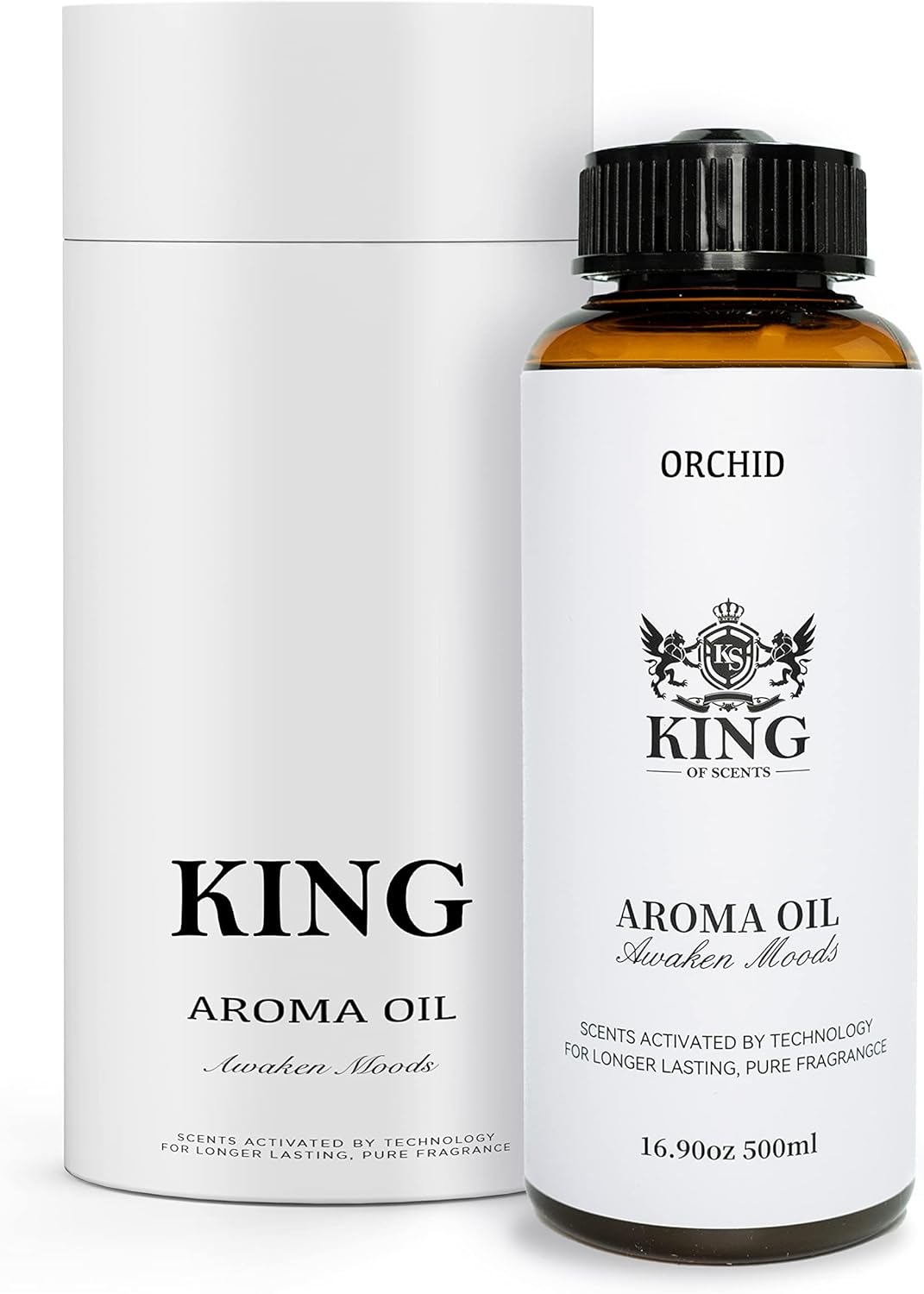 Aroma Oil Scent Diffusers – Diffuser Oil Blends for Home Aromatherapy – Luxury Essential Oils for Diffusers, Humidifier, Reed for Home, Hotel and Spa (Orchid, 500ml)