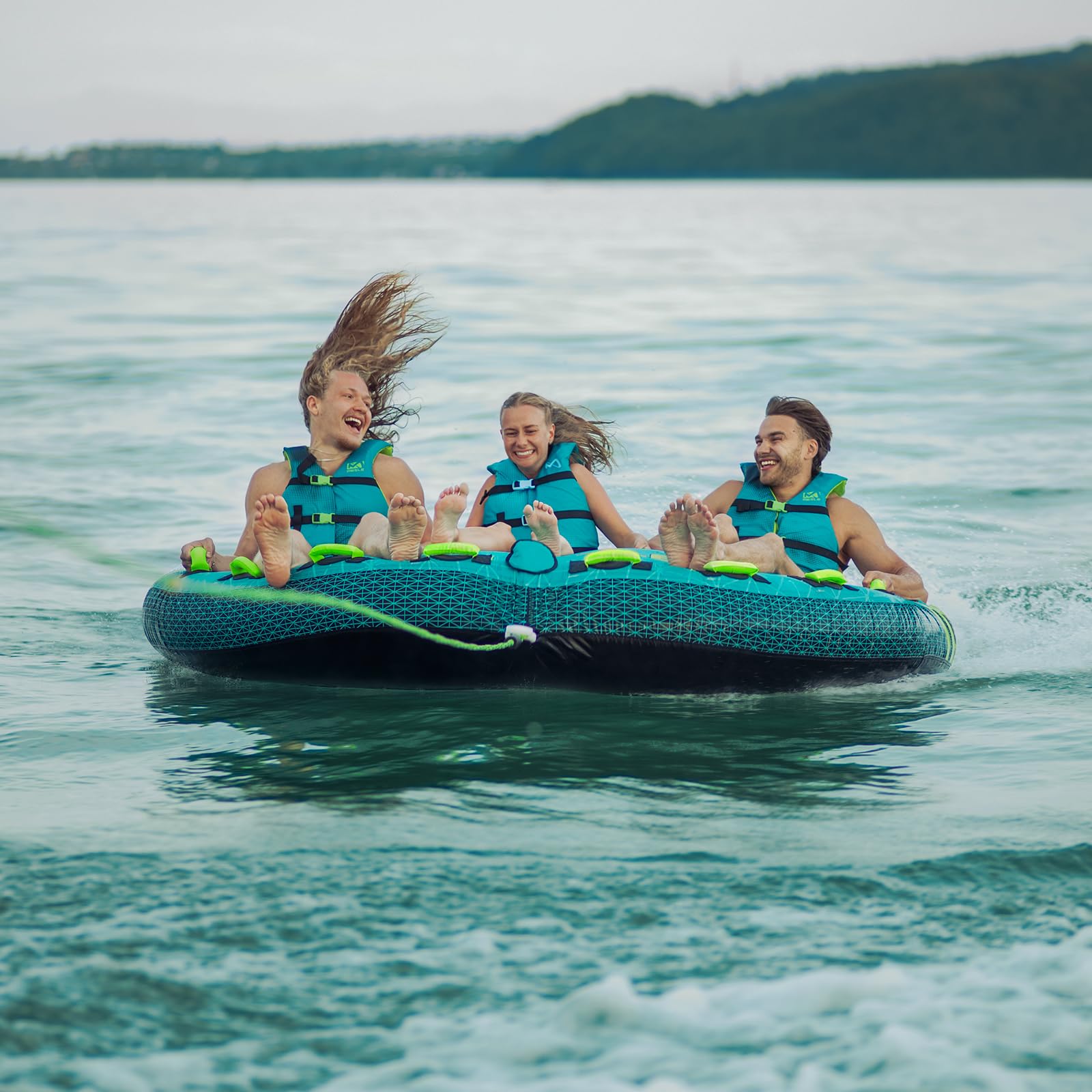 Mesle Hinchable Arrastrable Gravity, 2-3 Personas, Flotador de Arrastre, Remolcable Hinchable, Barco