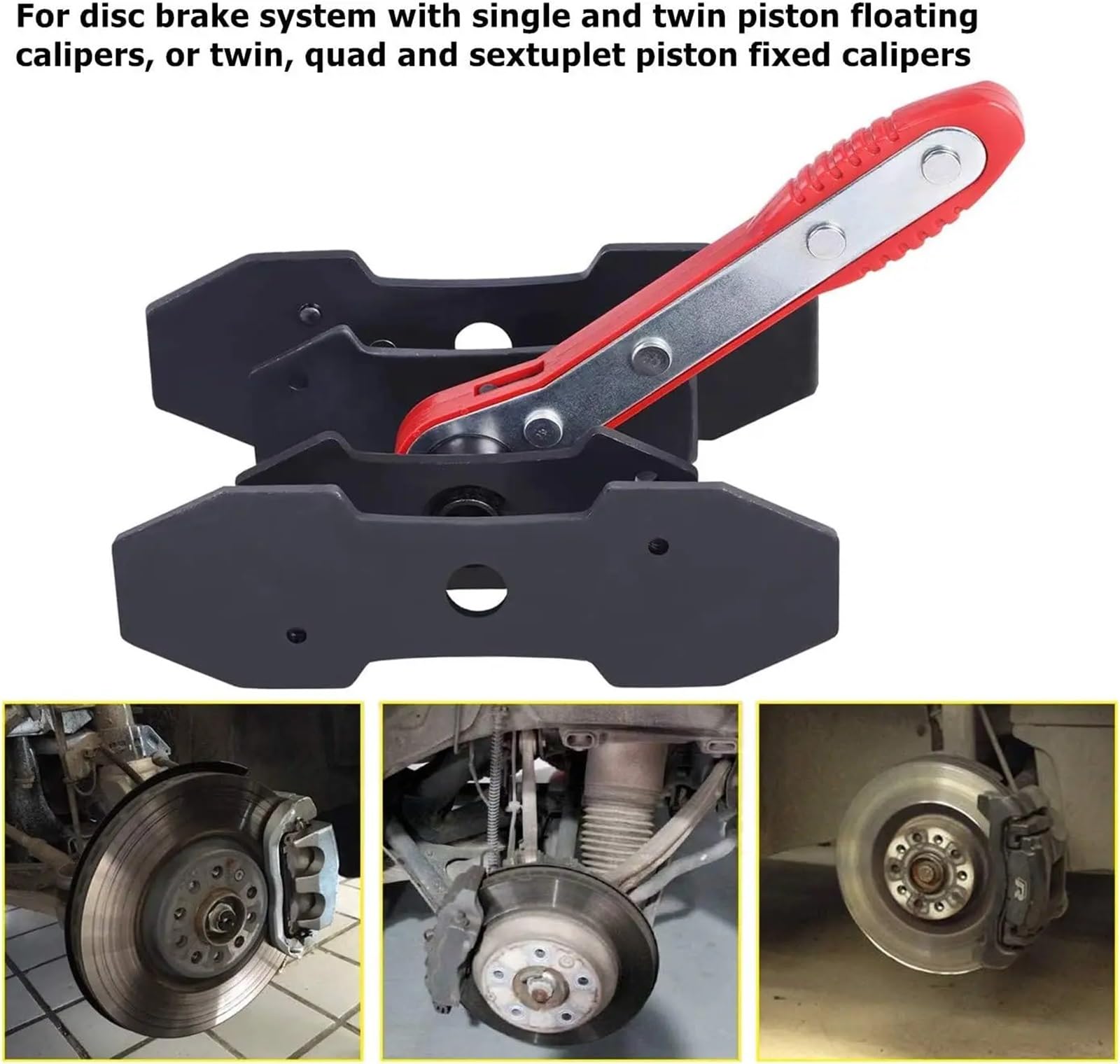 DRUM BRAKE BAR Rozpieracz Zacisków Hamulcowych 360° Do Samochodów Z Grzechotką Narzędzie Obracania Klucz Kompresyjny Zestawy Naprawcze Tarcz Zaciskowych Zacisk