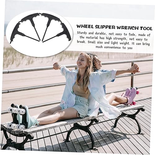 Miniatura 7 de VANZACK 4 unids Roller Roller Skate Llave Herramientas de mano Herramienta de eliminación de rodamientos Unidad portátil Herramienta de patinaje