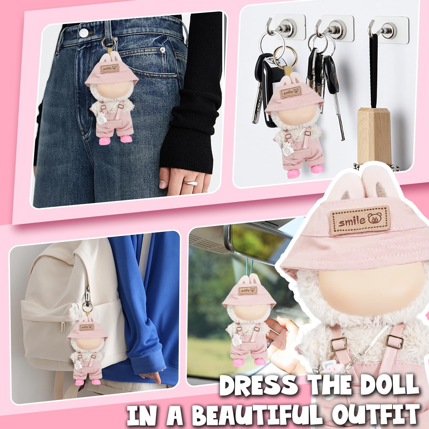 Cute Doll Clothes for 17 cm Dolls Outfits Women Birthday Party Decoration Gift Female Friend Coworker Christmas Xmas Ideas Close BFF Work Bestie Soul Sister Cool Unique Funny Present