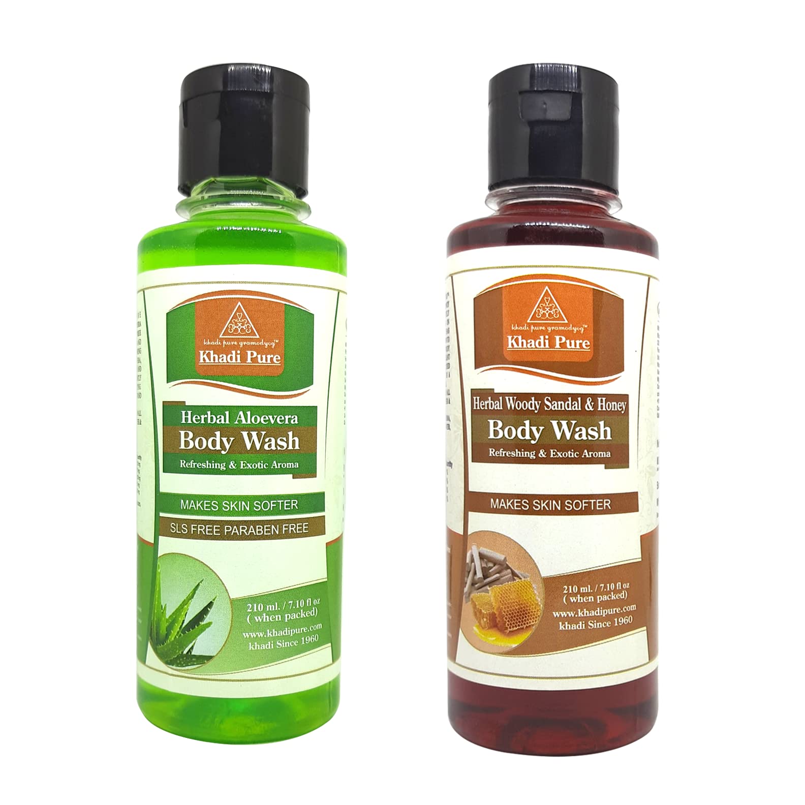 Khadi Pure Aloevera Sls & Woody Sandal Body Wash, 210 ml (Pack of 2)-picture-38