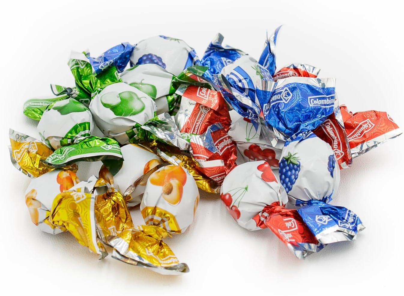 Mini FRUIT FILLED Hard Candy 1 lb – Bulk Bag, Liquid Center & Hard ,