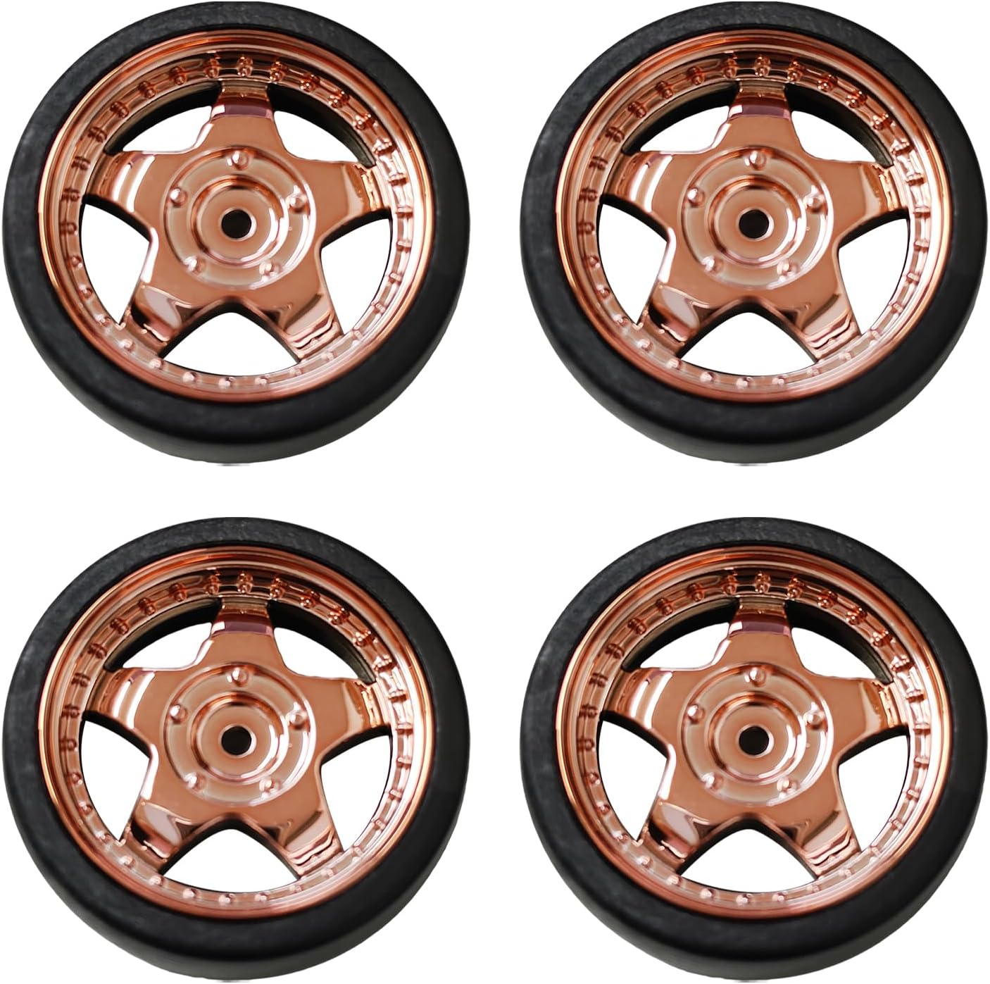 4PCS 1/18 Drift Car Tires, Replacement Tires for LDRC Drift Car LD1804 LD1899 LD1803 LD1802 LD1801 (LDRC-T-RG-2)