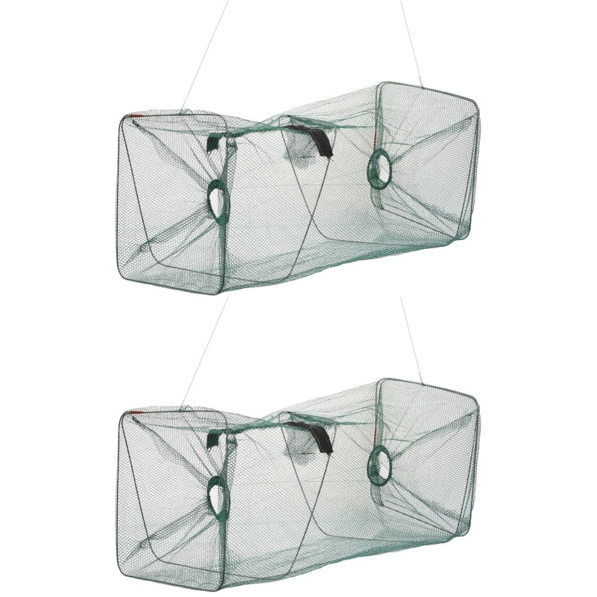 Toyvian Jaula Plegable para Camarones y Peces de Almacenamiento de Nylon Bolsa de Pesca Portátil de Limpiar Grande