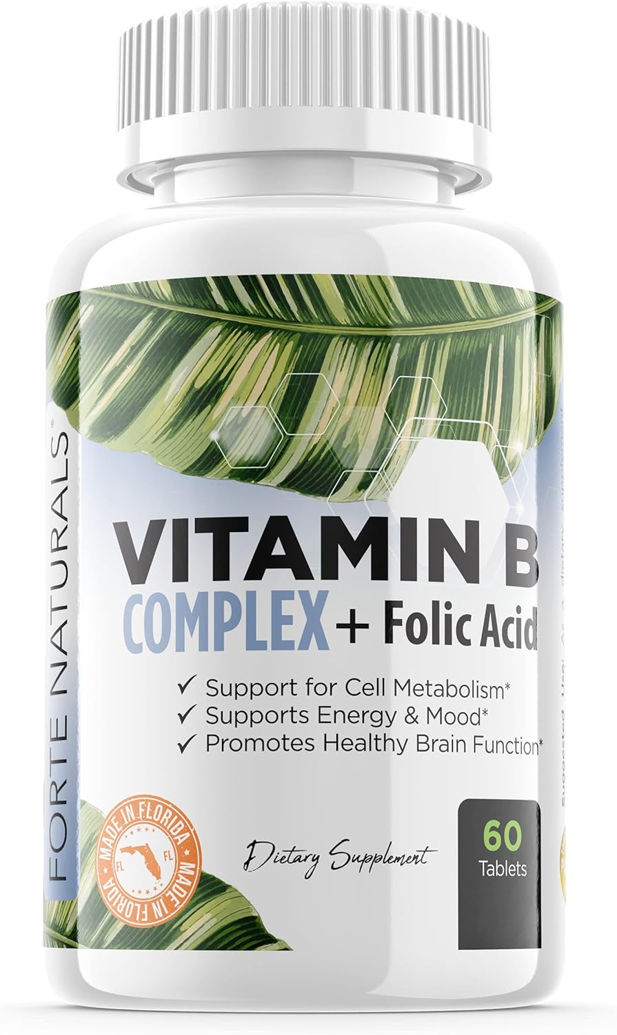 FORTE NATURALS Supplements Biotin Vitamin B Complex Vitamin