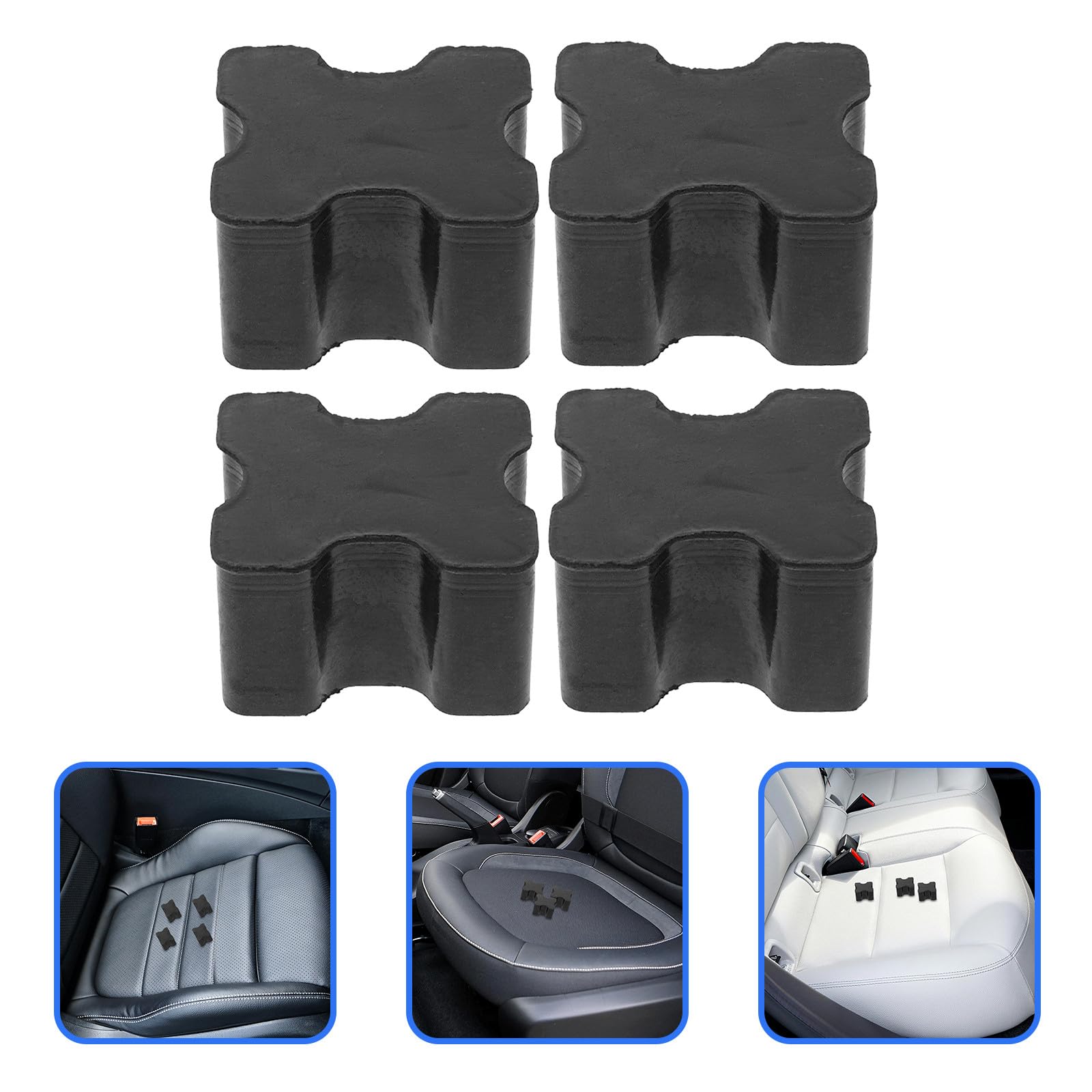 Molle Antiscivolo per 4 in Elicoidali Auto Pezzi Distanziatori e Versatile Gomma Nera Superficie Sollevatore Durevole Accessorio per Ammortizzatori Suv e Camion