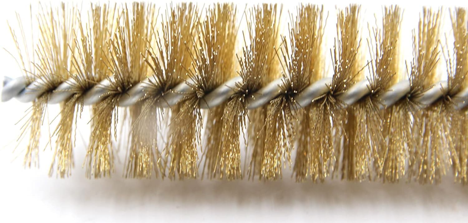 6Pcs Tube Bottle Brush Brass Cleaning Tool Multipurpose Pipe Brush Tool Set, Brass Wire Bottle Long-Handle Bristle for Tubes,Bottle,Rusty Tool?8,12,14,16,20,25mm