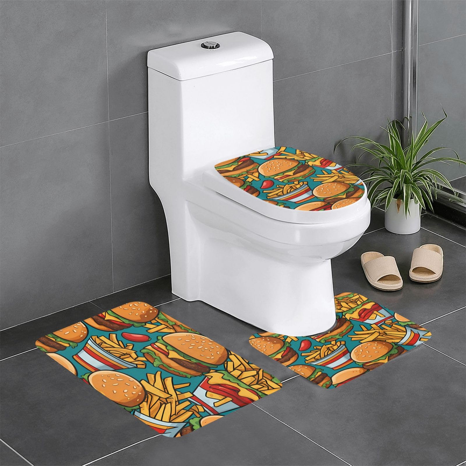 Tapis de salle de bain antidérapants rectangulaire et ovale confort