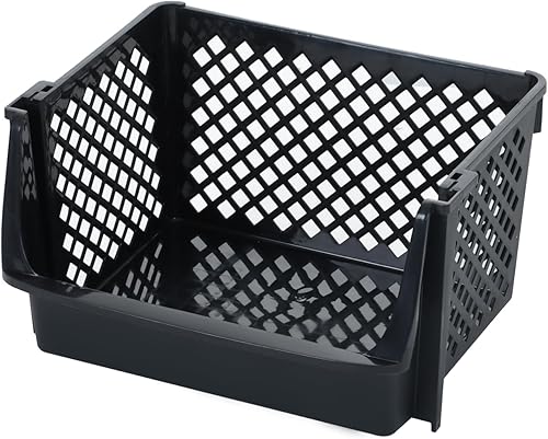 Miniatura 6 de Skywin Contenedores apilables de plástico grandes para despensa, paquete de 6, contenedores apilables para organizar alimentos, cocina y artículos