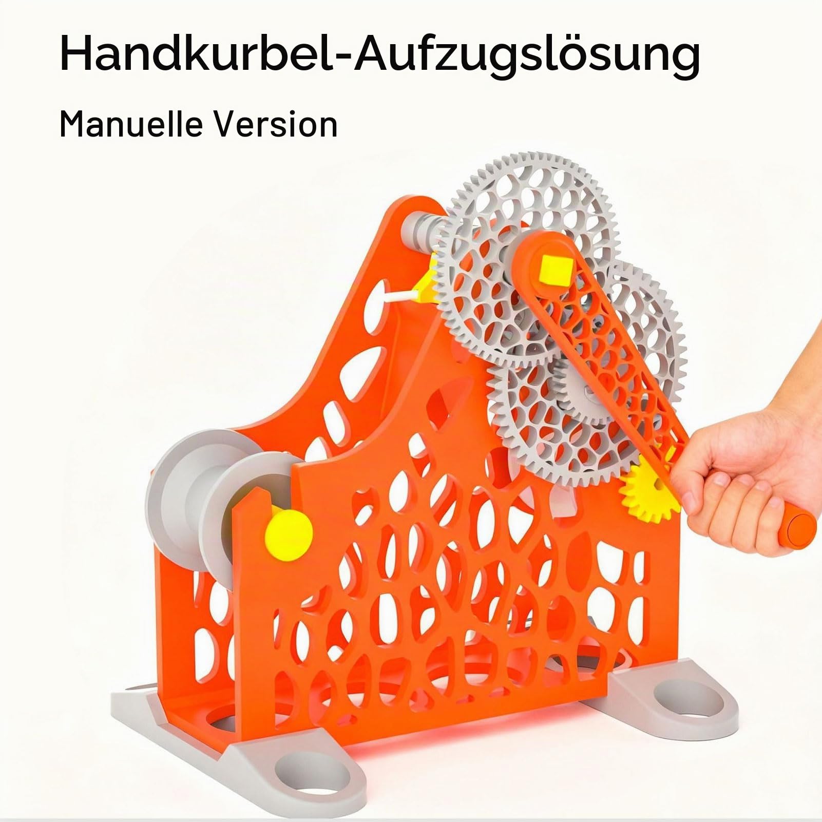 3D-Drucker-Filamentaufwickler, Handgekurbelter 1-kg-Filamentaufwickler mit Abnehmbarem Modularem Design, Einfaches Aufwickeln für 3D-Druck, Schweißen, Textilarbeiten und