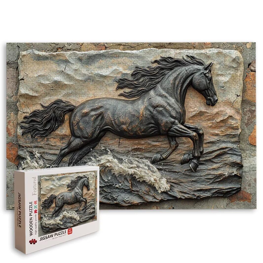 Puzzle Cavallo, Puzzle 2000 Pezzi Adulti per Decor, Regalo Donna/Uomo -8760