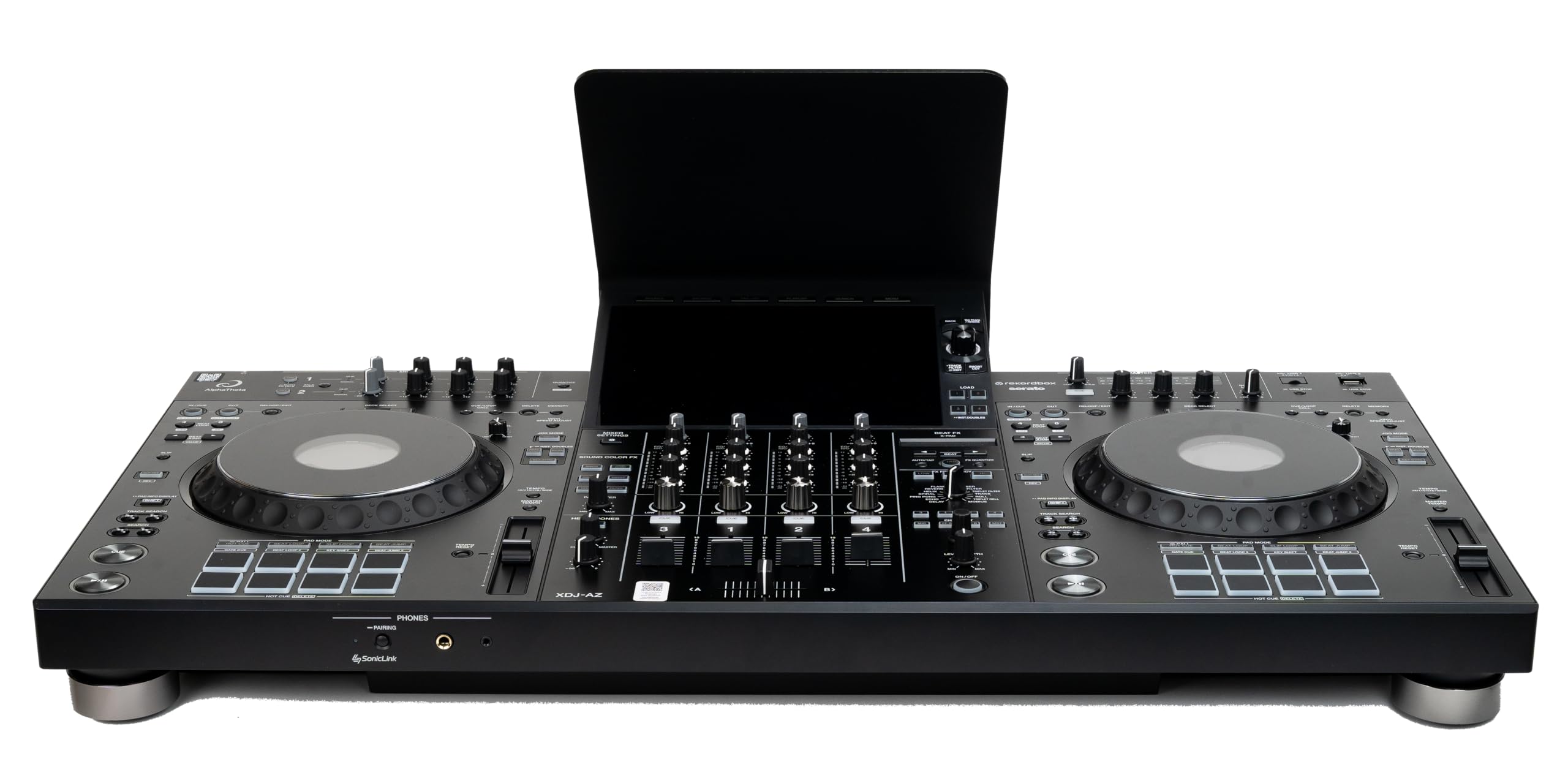 Sonnenschutz kompatibel mit Alphatheta XDJ-AZ und RX3, sorgt für klare Sicht aufs Display, DJ Sun Cover, Sunshield, Cable Cover. Made in Germany