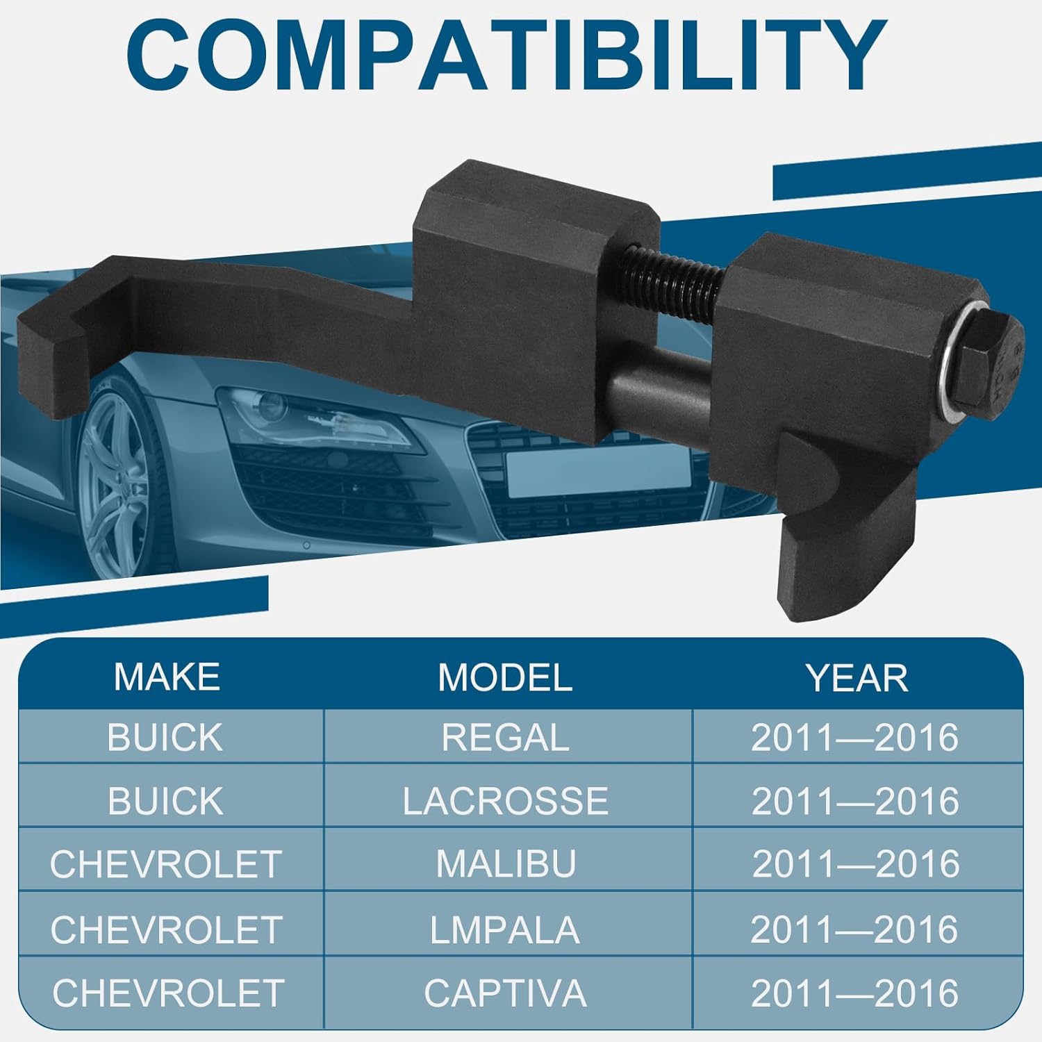 5460 Belt Tensioner Compressor Tool Kit,Heavy Duty Serpentine Belt Tensioner Tool for Automotive Repair,Universal Belt Tensioner Repair Kit for Car,Truck, SUV