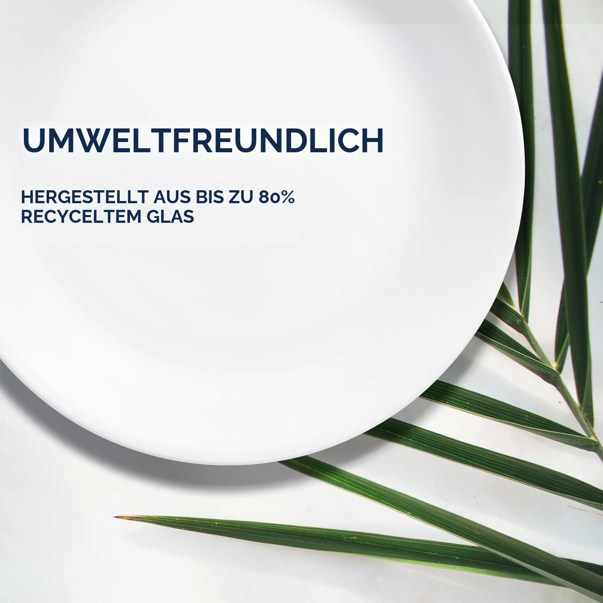 CORELLE 18-Piece Dinnerware Set 1134500 Geschirrset, Glas, schwarz/weiß