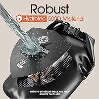 Vista 4 de Earth Pak Bolsa Seca Impermeable - Mochila Impermeable de Cierre Enrollable Superior Mantiene el Equipo Seco para Kayak con Funda Impermeable