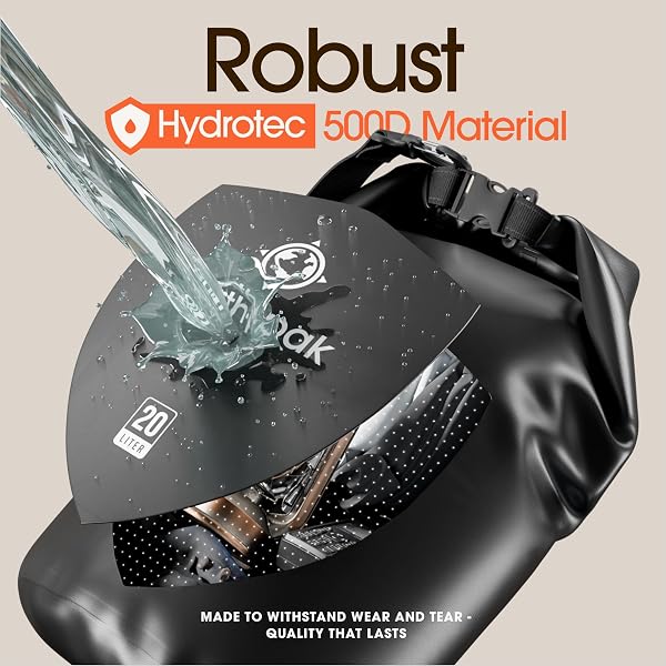Earth Pak Waterproof Dry Bag - Roll Top Waterproof Backpack Sack Keeps Gear Dry for Kayak with Waterproof Phone Case - 4