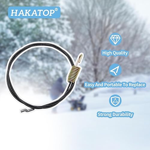 Miniatura 7 de HAKATOP 946-04230b Cable de embrague de accionamiento de barrena para MTD Cub Cadet 746-04230 746-04230A 946-04230 946-04230A soplador de