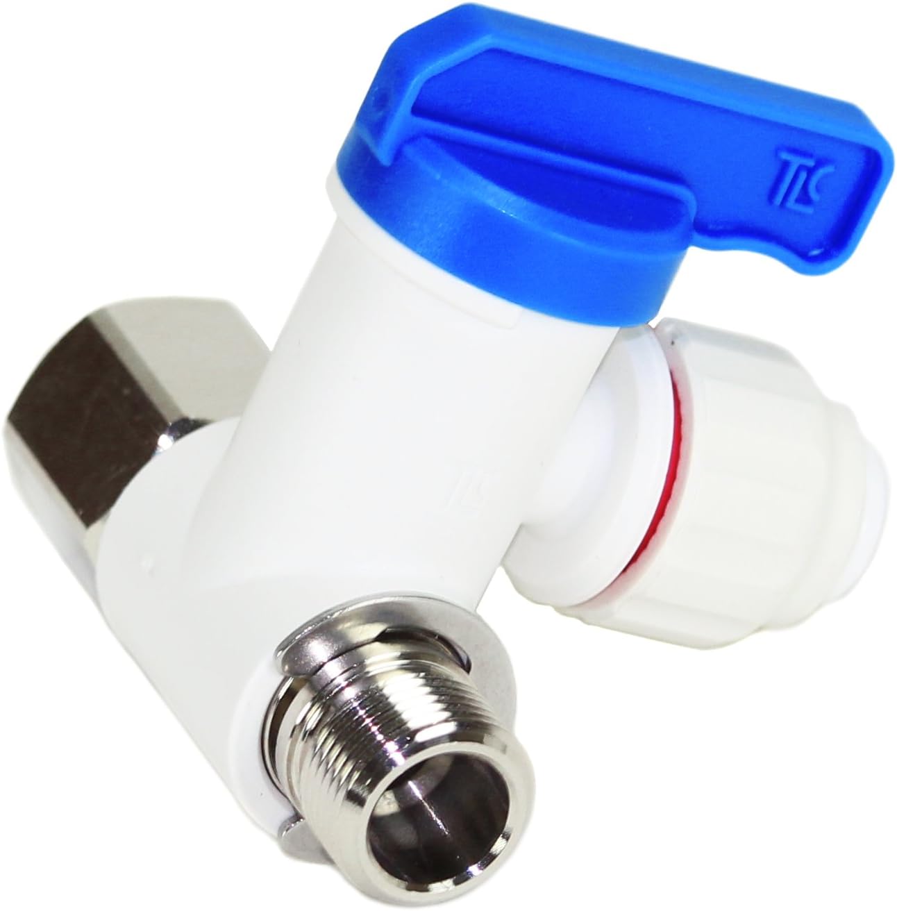 Twistloc 3/8" Feed Water Angle Stop Valve with 1/4" Quick Connect Fitting - OWS80