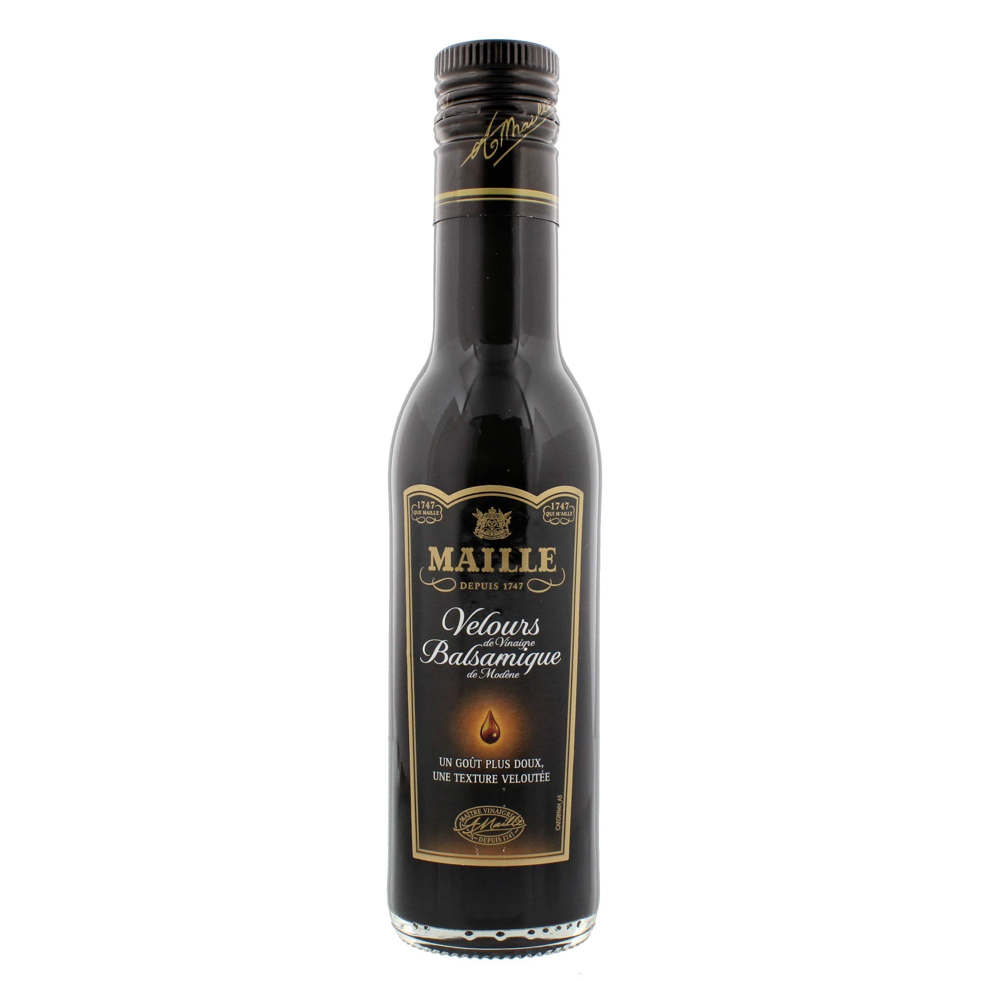 Maille Vinagre balsámico de Módena, aromas intensos, textura sedosa, 25 cl, paquete de 2
