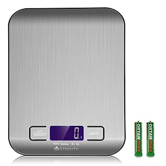 Vepson Digital Electric LCD Scale Stainless Steel Weighing Machine Measurement Tool up to 5 Kg