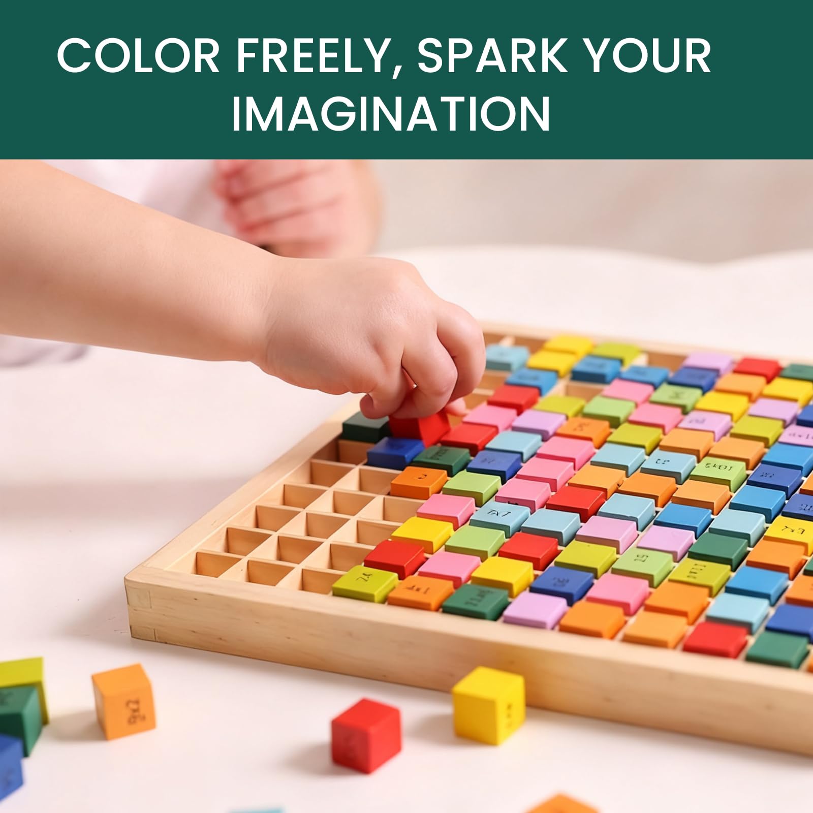 90 Pcs Small Wooden Cubes, 2 x 2 x 2cm /0.78 x 0.78 x 0.78 inch Wooden Blocks, Blank Wood Blocks - Image 4