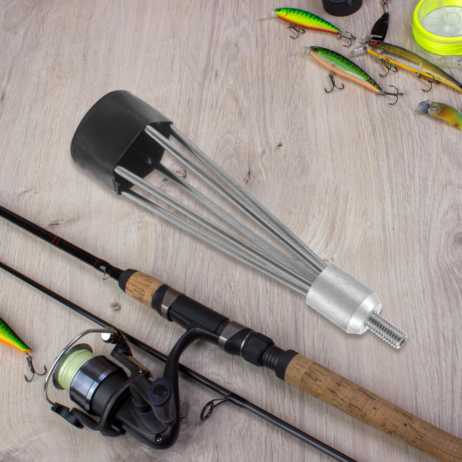 Happyyami Multi Use Fishing Prong Fork Tool Durable Barbed Design for Bass Pike for Spearfishing and Catching Various Conditions