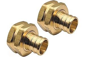 Swivelling, High-Pressure Brass Garden Hose Adapter with Patent-Pending Design