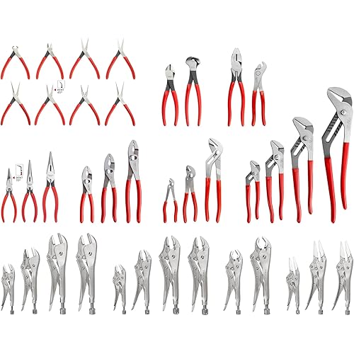 TEKTON Gripping, Cutting, Locking, and Mini Pliers Set (38-Piece) | PLR99021