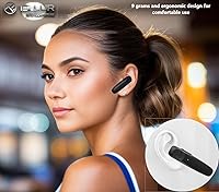 Vista 8 de TELLUR Auriculares Bluetooth VOX 155, auricular manos libres USB-C, multipunto dos dispositivos simultáneos, voz HD dos micrófonos para supresión