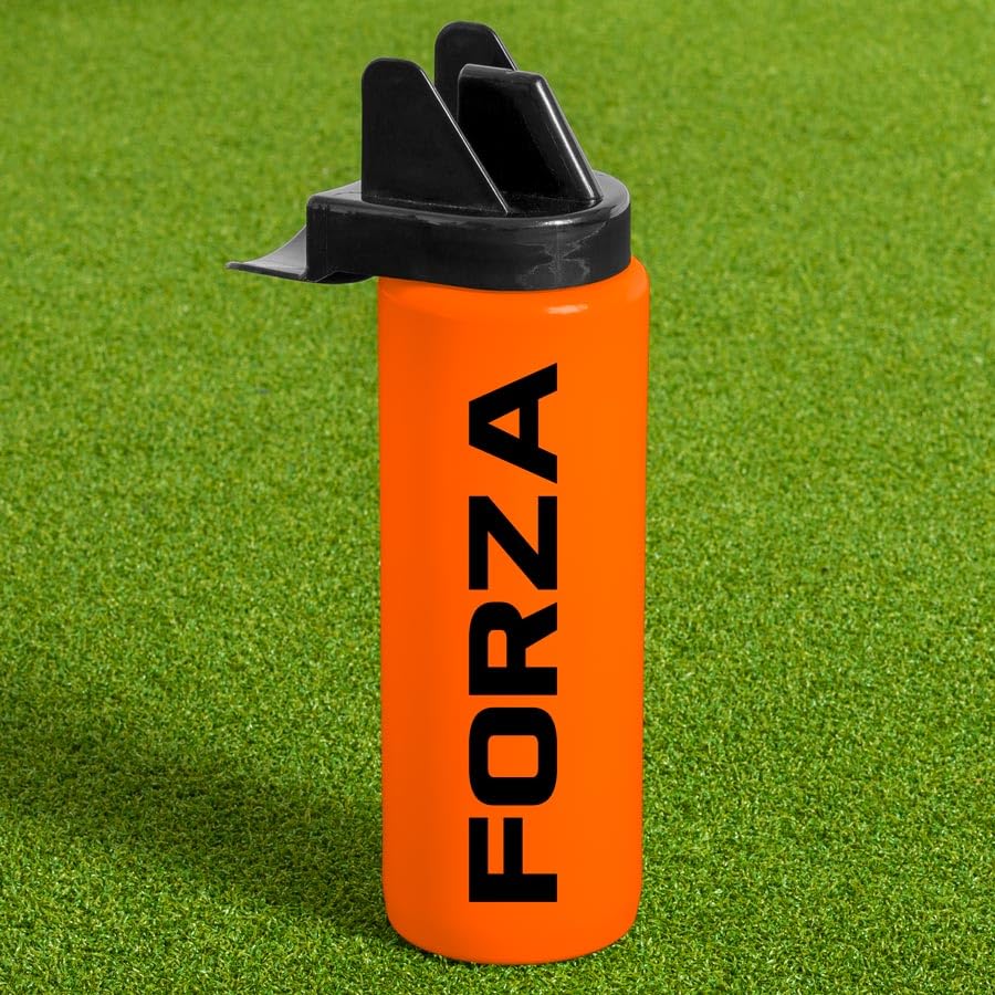 FORZA 1L Team Hygiene Water Bottles | BPA Free Sports Water Bottles with Contactless Nozzle - Ideal for Sports Teams (Orange, Pack of 1)