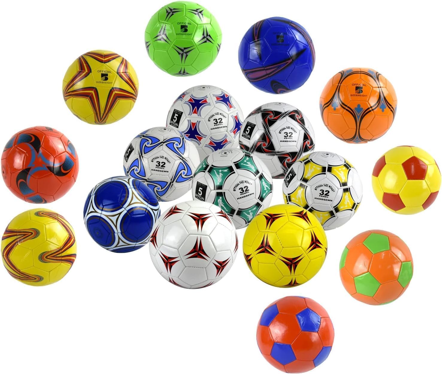 SKYTE Panel Stitched 'Premier' Football - Assorted Colours Sent At Randomining Football Hobby Soccer Ball (Multi)