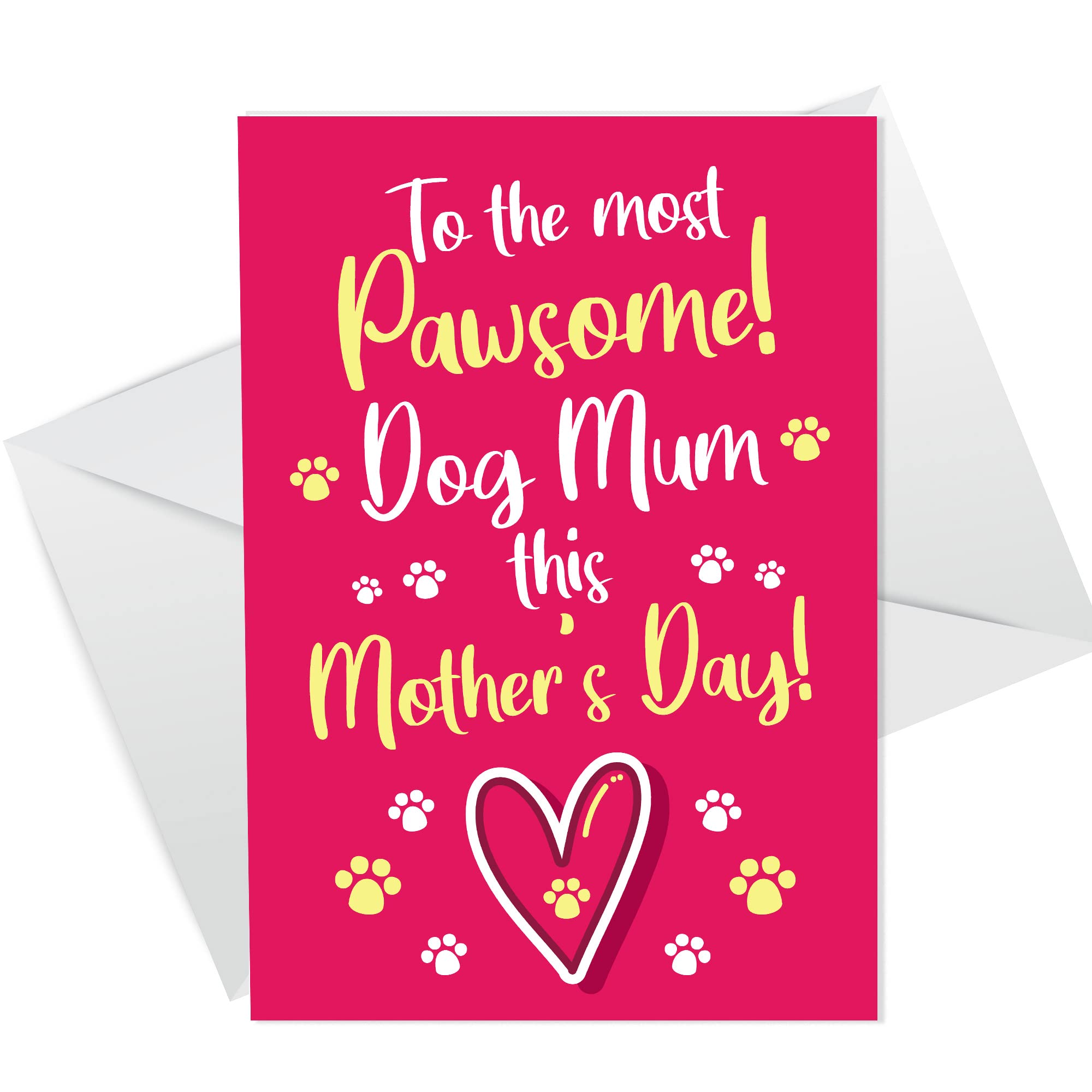 RED OCEAN Funny Mothers Day Card From The Dog Novelty Dog Mum Card Humour Novelty