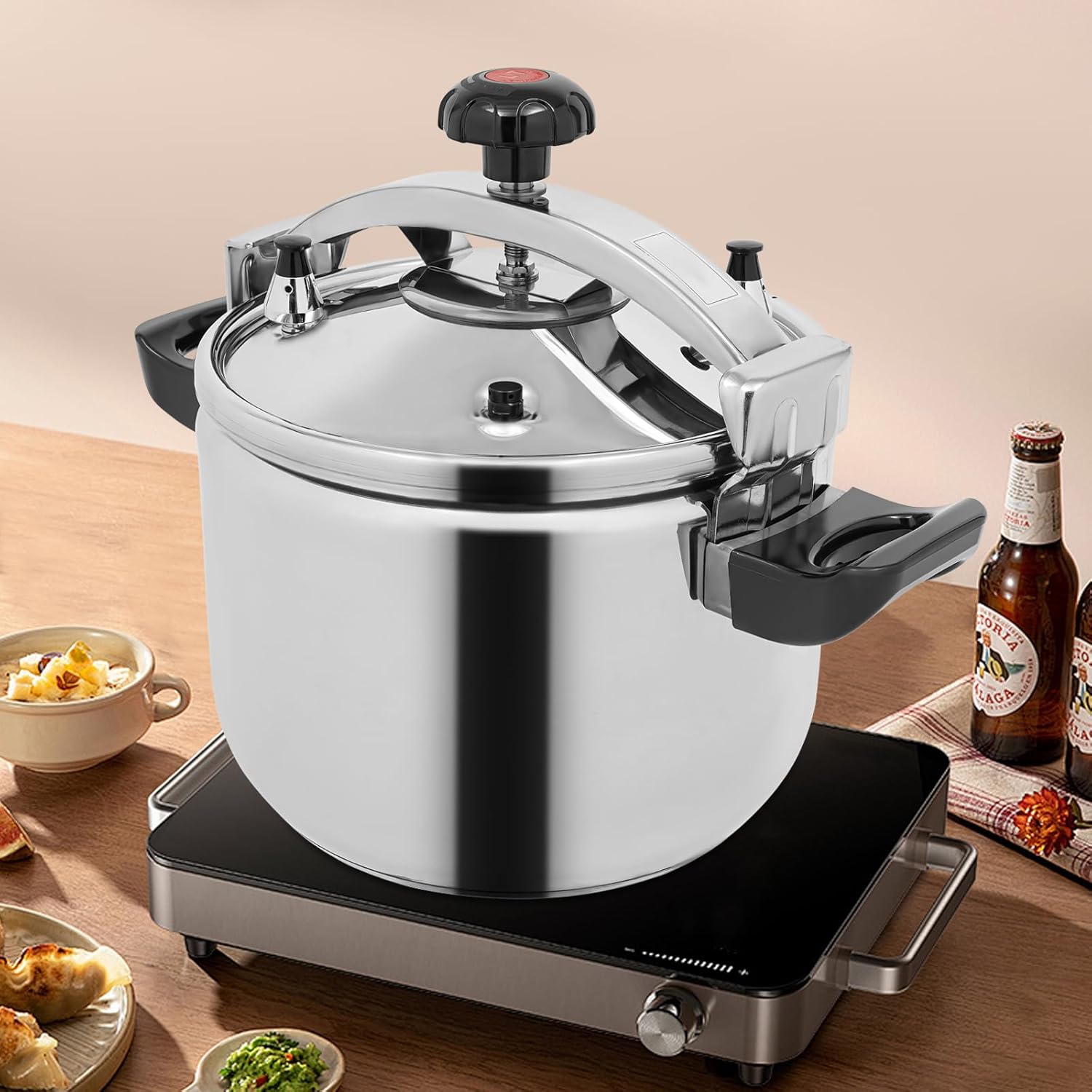 Pressure Cooker Stainless Steel, Commercial Stove Top Pressure Cooker Pot Used for Pressure Foodie or Steaming Instant Fast Cooking Pot
