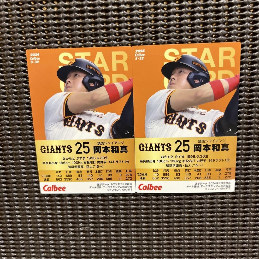Amazon.co.jp: プロ野球チップス2024 第2弾 巨人 岡本和真 カード