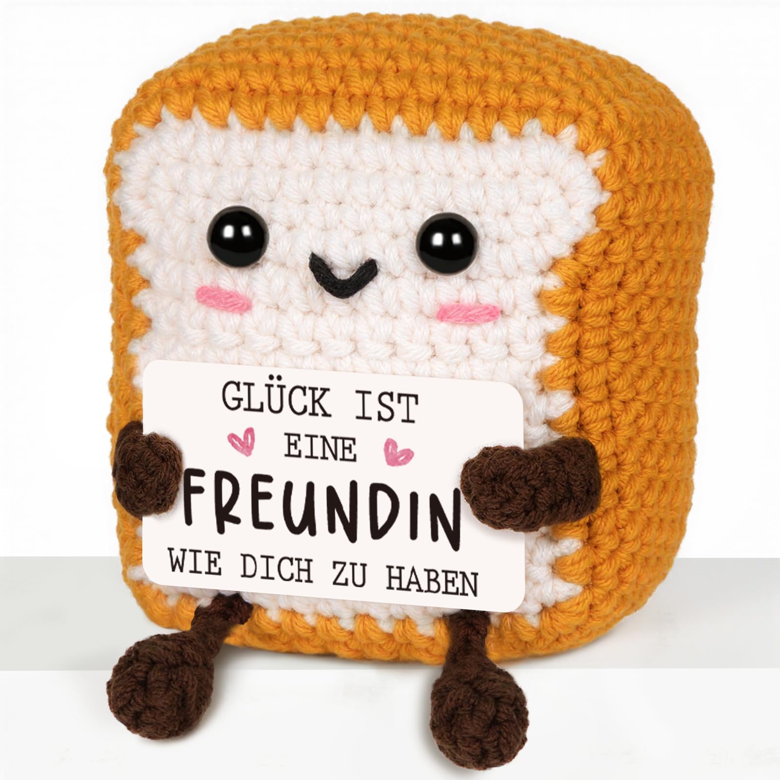 CheriGift Beste Freundin Geschenke, Handgemachte Toast Figuren, Geschenk für Beste Freundin zum Geburtstag Weihnachten Valentinstag 2.76x2.17x3.35 inches
