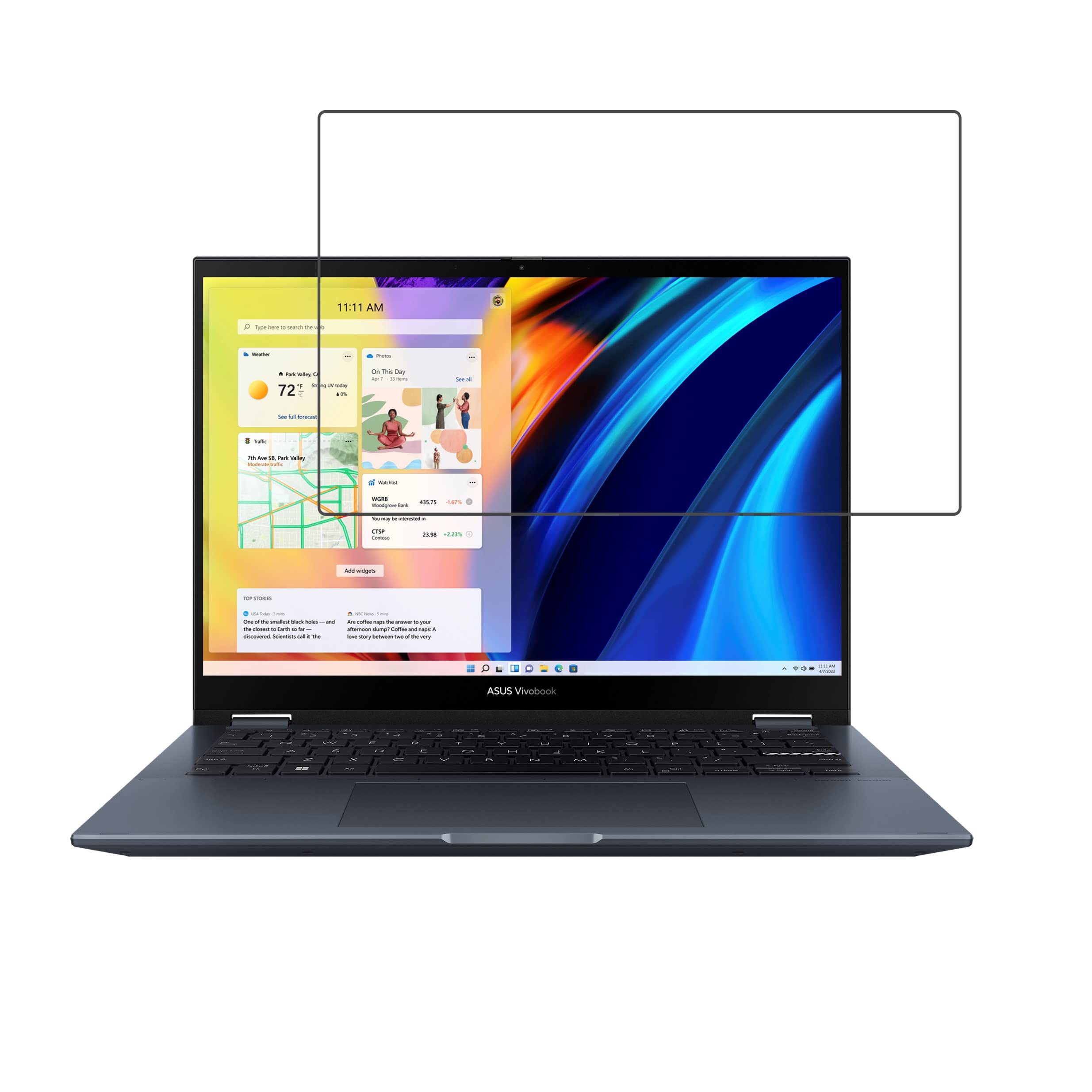 DVTECH� 9H Flexible Unbreakable Scratch resistance laptop Screen protector for ASUS Vivobook S 14 Flip (TN3402) (14 inch) (Not a Tempered glass) (B0BZVK31K3) Amazon Price History, Amazon Price Tracker