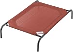 Coolaroo Le lit d'animal de compagnie élevé d'origine, relevé respirant lavable à l'intérieur et l'extérieur, grand, Nutmeg