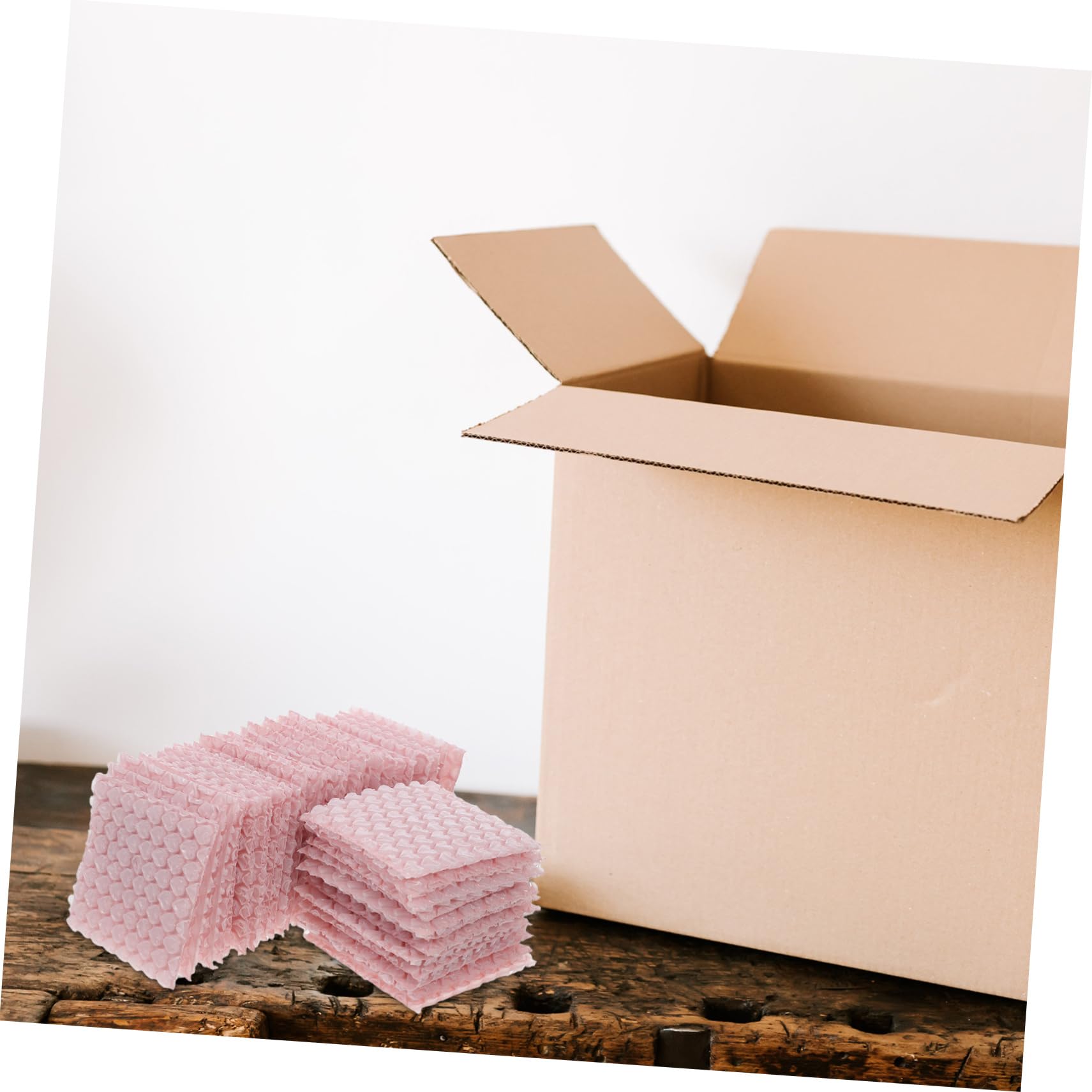 POPETPOP Luftpolsterumschläge Rosa aus Kunststoff 50 Stück Herzförmige Schützende und Vielseitige Versandtaschen für Verpackung und Umzug